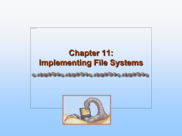 Implementing File Systems