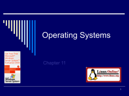 Operating Systems - Cal State LA
