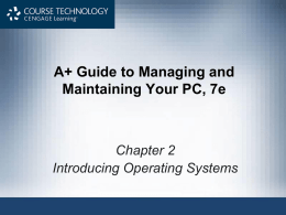 Chapter 2 - Introduction to Operating Systems