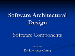 What are Software Components?