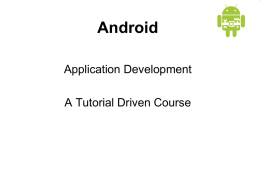 1. Beginning Android