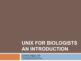 Unix voor biologen