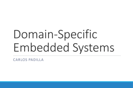 Domain-Specific Embedded Systems