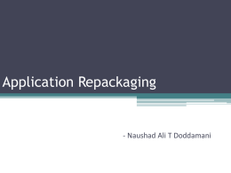 Application Repackaging