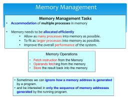 8.1. Memory Managementx