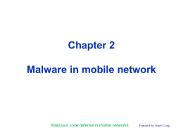 2. Malware in mobile network