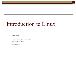 Linux - Optimal Resume at KAPLAN UNIVERSITY