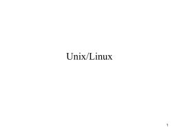 Unix/Linux - Lamar University