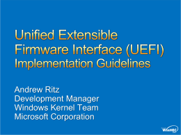 SYS-T303 Unified Extensible Firmware Interface (UEFI)