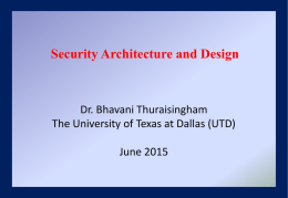 Lecture13 - The University of Texas at Dallas
