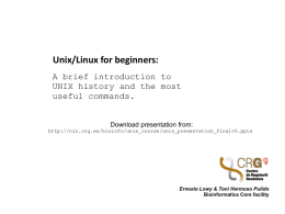 Unix presentation finalv5x