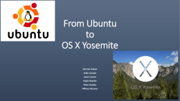 Clean install of OS X Yosemite