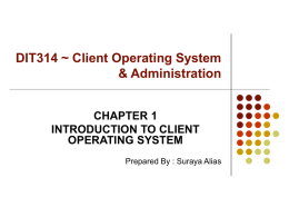 Client Operating System