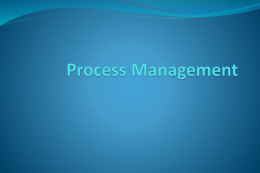 Module 4: Processes