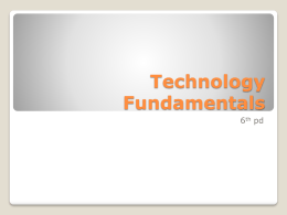 Technology Fundamentals - Calhoun County Schools