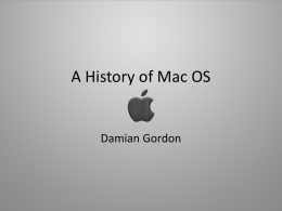 A History of Mac OS