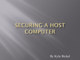 Securing a Host Computer