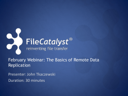 January Webinar: How to Integrate FileCatalyst Java Applets