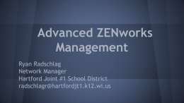Advanced ZENworks Management