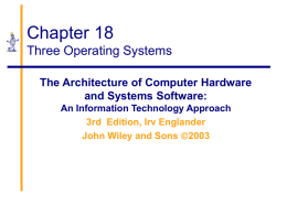18. Three Operating Systems