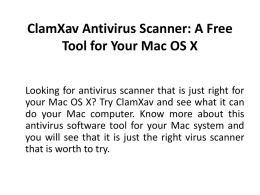ClamXav Antivirus Scanner: A Free Tool for Your Mac OS X