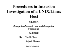 UNIX-Linux-Investigation-by-Yuli-Chen-Rajesh