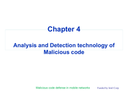 4. Analysis and Detection technology of Malicious code