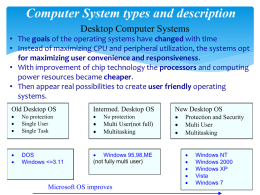 1.2. OS Introduction Computer System typesx