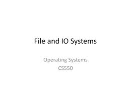 File Systems - monismith.info