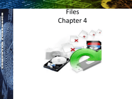 Chapter 4 Filesx