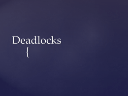 Deadlock - Personal Web Pages