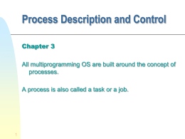 The process - Systems and Computer Engineering