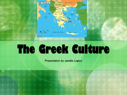 The Greek Culture - Fort Lewis College