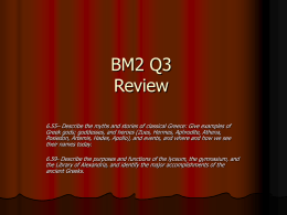 BM1 Q3 Review