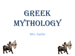 Greek Mythology - Mr. Furman's Web Pages