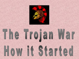 Trojan War-How it Started