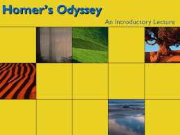 Homer`s Odyssey PowerPoint Ody Intro