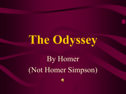 Homer`s Odyssey and Greek Mythology
