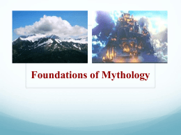 Foundations of Mythology - Glassboro Public Schools