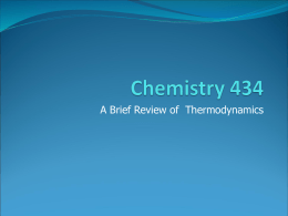 Chemistry 434 - St. Francis Xavier University