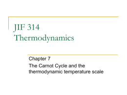 JIF 314 Thermodynamics - Universiti Sains Malaysia