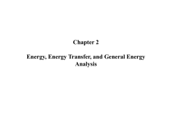 Energy Transfer And First Law