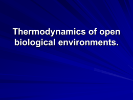 Thermodynamics of open biological environments. Heat and