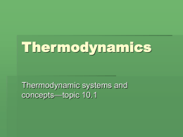 Thermodynamics - Issaquah Connect