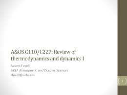 Review of thermo and dynamics, Part 1 (pptx)