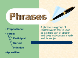 Phrases - TeacherWeb