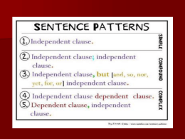 independent clause