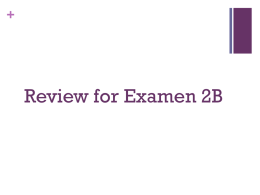 Review for Examen 2Bx