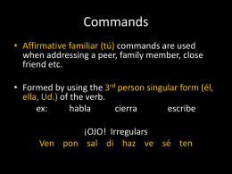 Commands
