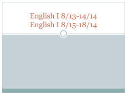 english i 8.13-14 and 15-18.14m